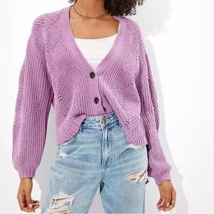 AE Chenille Oversized Cardigan